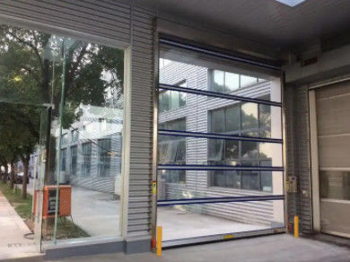 porte transparente du garage 220/230V, structure ferme de portes en aluminium modernes de garage