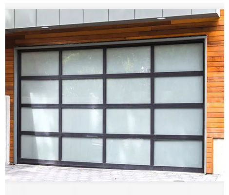 Vêtements à double vitrage Porte de garage sectionnelle en aluminium isolation acoustique