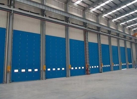 Portes sectionnelles isolées électriques / manuelles anti-rupture pour entrepôt