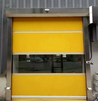 Tissu automatique à grande vitesse industriel de PVC de portes de rouleau de empilage rapide