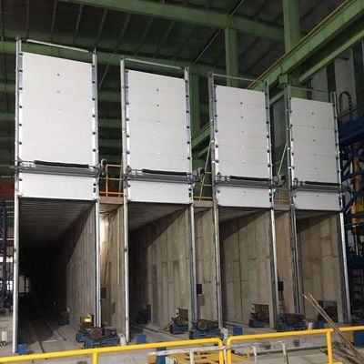 l'ascenseur vertical SUS304 de 0.55mm a isolé les portes sectionnelles
