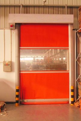 Porte en PVC à grande vitesse de salle blanche de réparation d'individu 1.5mm portes rapides de rouleau d'obturation rapide d'acier inoxydable