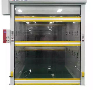 Grande vitesse transparente de PVC de rideau en anti portes rapides molles statiques de rouleau automatique