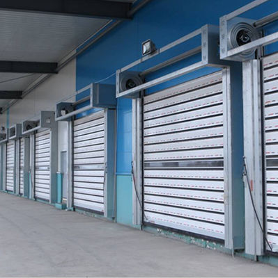 Rapide en aluminium de portes en spirale à grande vitesse extérieures de sécurité avec la commande électromécanique
