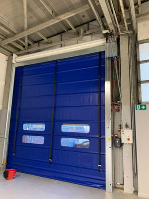 Portes rapides à faible bruit de rideau en rouleau de PVC pour le volet automatique de tissu d'atelier
