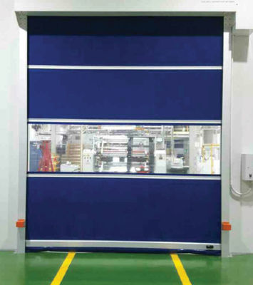 Rideau adapté aux besoins du client imperméable à grande vitesse en PVC de portes rapides automatiques de rouleau d'OEM