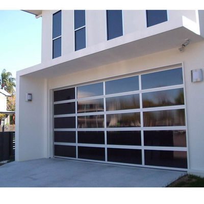 Porte sectionnelle en aluminium isolée avec le revêtement de poudre pour le garage à la maison