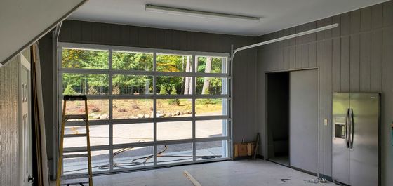 Porte sectionnelle en aluminium isolée avec le revêtement de poudre pour le garage à la maison