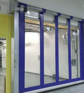 Porte sectionnelle en aluminium à double vitrage pour vitrage commercial 9x8 9x7 16x7