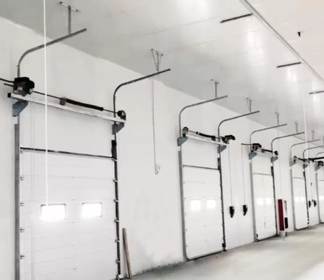 Porte sectionnelle haute sécurité remplie de mousse en acier inoxydable