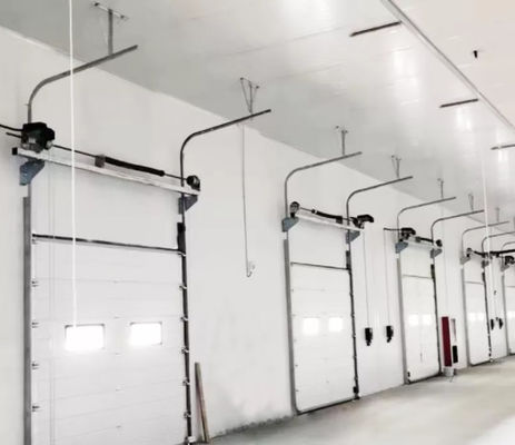 Commercial isolé Porte de garage sectionnelle surélevé 0,2-0,4m / S automatique