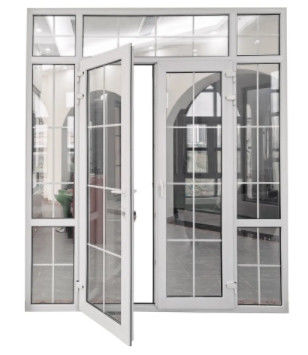 Excellente isolation Porte sectionnelle en aluminium pour panneau de verre verre transparent