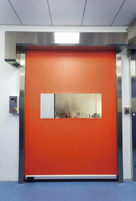 Fermeture à rouleaux rapides transparente Opération manuelle Servo en acier galvanisé