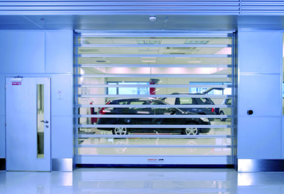0.8m/S Porte en spirale à grande vitesse avec système de sécurité Capteur photoélectrique rapidement isolé