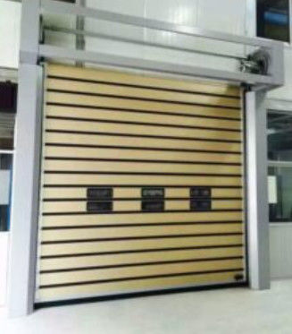 Porte en spirale transparente à grande vitesse en aluminium Efficacité de la sécurité Entrepôt automatique