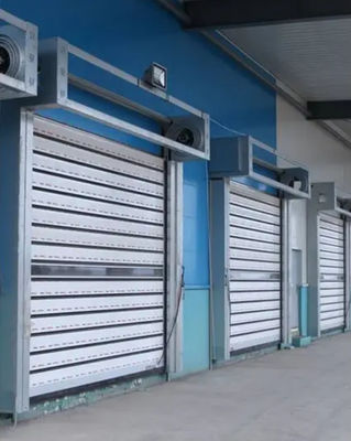 Porte en spirale transparente en aluminium à grande vitesse Sécurité et efficacité pour les besoins industriels