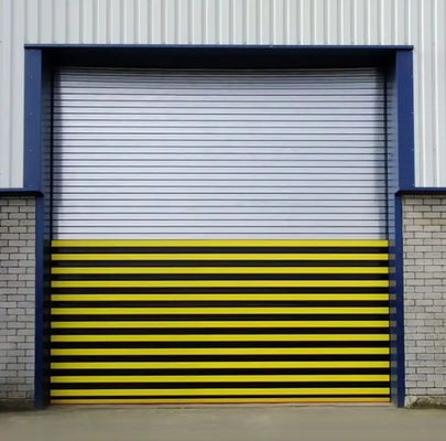Porte en spirale transparente en aluminium à grande vitesse Efficacité de sécurité Efficacité de sécurité personnalisée sur commande