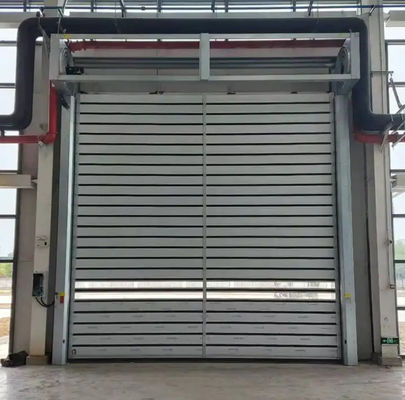Porte en spirale à grande vitesse transparente en aluminium industriel Sécurité et efficacité en une seule porte rapide industrielle automatique