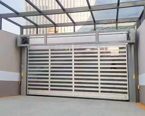 Alliage d'aluminium 0,8 m/s Vitesse d'ouverture et de fermeture Usine de fabrication Fermeture Porte à grande vitesse