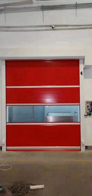 Portes à rouleaux rapides isolées de sécurité Opération manuelle/automatique Faible entretien PVC en gros