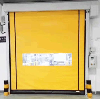 Porte à rouleaux rapides à isolation thermique de sécurité moderne avec réduction du bruit et résistance aux intempéries Fermeture à glissière porte auto-réparation