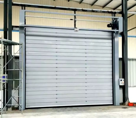 Porte en spirale à grande vitesse avec commande PLC à 0,8 m/s Système de sécurité de capteur photoélectrique de vitesse
