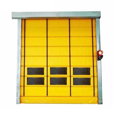 Porte à rouleaux rapides de sécurité avancée avec isolation thermique et conception résistante aux intempéries Porte à fermeture à glissière moderne