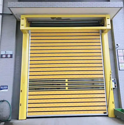 Porte en spirale à vitesse contrôlée par PLC avec vitesse d'ouverture et de fermeture de 0,8 m/s à 220V/50HZ