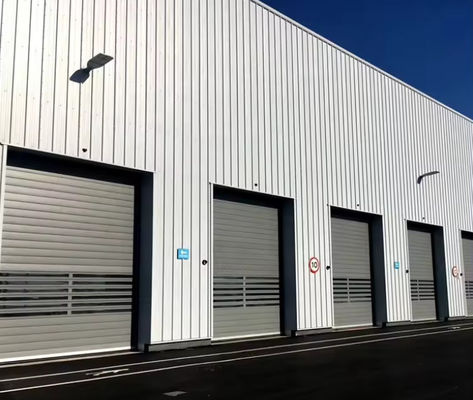 Porte en spirale à vitesse contrôlée par PLC avec vitesse d'ouverture et de fermeture de 0,8 m/s