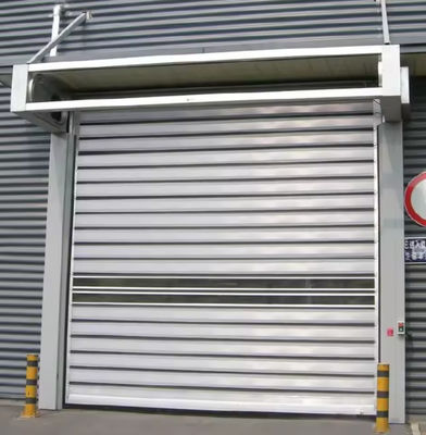 220V/50HZ Sécurité Capteur photoélectrique Vitesse Porte en spirale -20°C~ 50°C Résistance au vent d'ouverture en aluminium rigide Porte haute vitesse