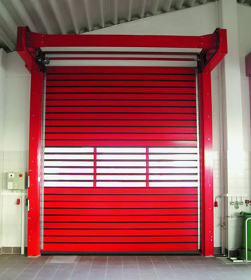 220V/50HZ Sécurité Capteur photoélectrique Vitesse Porte en spirale -20°C~ 50°C Résistance au vent d'ouverture en aluminium rigide Porte haute vitesse