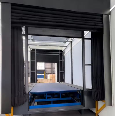 Abri de quai gonflable flexible avec pression et excellente résistance aux intempéries Porte isolante résistante au froid