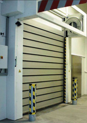 Porte à rouleaux en aluminium transparente rapide rapide 2m/s