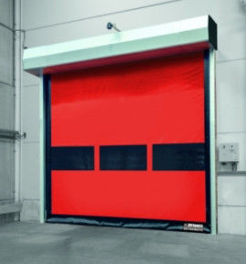 Porte à rouleaux rapides à isolation thermique à faible entretien avec entrepôt automatique en acier inoxydable 304