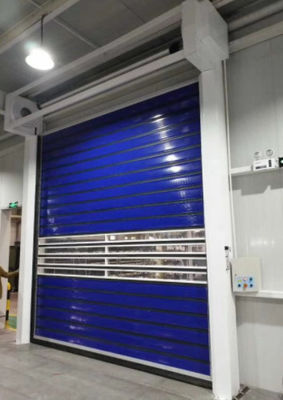 Efficacité de sécurité de la porte en spirale en aluminium transparent à grande vitesse pour la personnalisation en tant que fabricant de commande