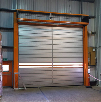 Efficacité de sécurité de la porte en spirale en aluminium transparent à grande vitesse pour la personnalisation en tant que fabricant de commande