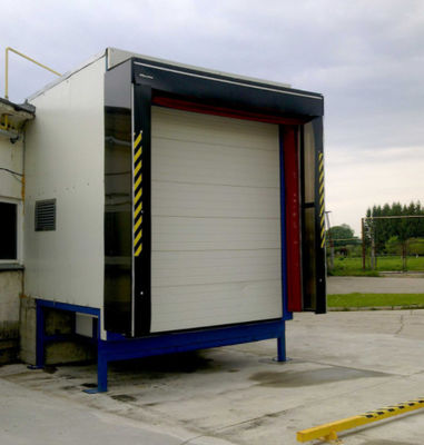 Système de chargement réglable moderne Abri de porte de quai avec PVC plastique matériau en caoutchouc Abri mécanique de quai