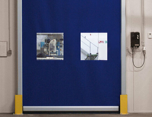 Porte à rouleaux rapides à faible entretien Structure en acier haute performance résistante aux intempéries Porte logistique automatique à grande vitesse