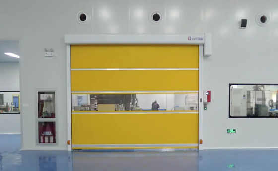 Commande à distance Porte à volets en PVC à volets rapides à style moderne avec isolation thermique