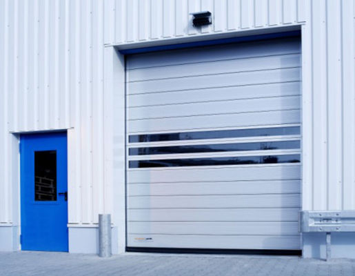 Portes commerciales sectionnelles en hauteur, bord de sécurité, en acier automatique, pour les pompiers