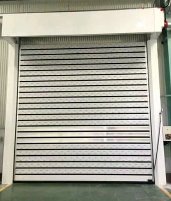 Résistant au vent, à l' air, scellé, porte sectionnelle en acier à double peau, verrouillée.