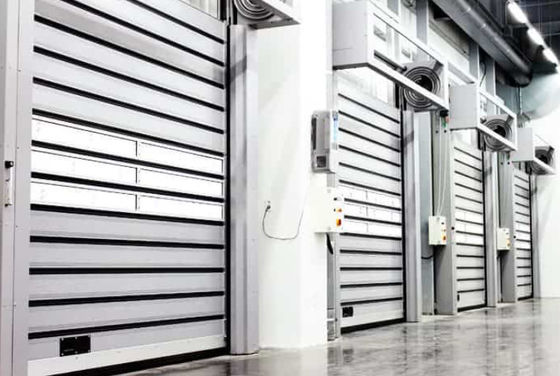 Porte en spirale durable pour une sécurité accrue Porte à volets en aluminium métallique rapide