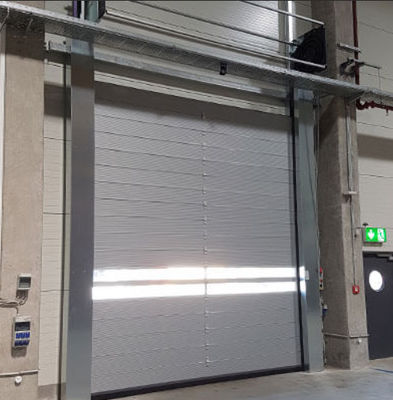 Sécurité Porte en spirale transparente en aluminium à grande vitesse personnalisée