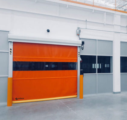 Porte à volets en PVC industriel à grande vitesse 304 en acier inoxydable