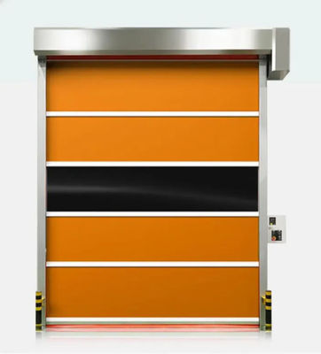 Tissu rideau isolant haute vitesse PVC roulement vers le haut vitesse volet 304 en acier inoxydable Matériau de sécurité résistance aux intempéries