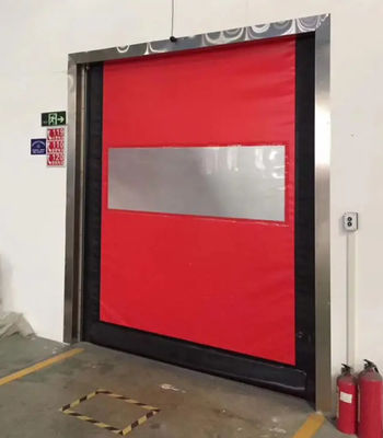 Durable moderne haute vitesse PVC roulement vers le haut Rapide Fermeture Porte 304 en acier inoxydable Matériau de stockage automatique Porte congelée en PVC