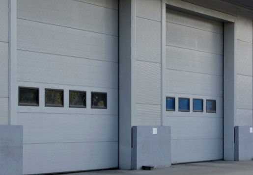 Station de pompiers Porte commerciale sectionnelle haute sécurité serrure automatique Porte sectionnelle en acier moulé