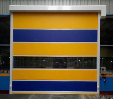 Facilité d'installation à grande vitesse PVC enroulé vers le haut Rapide Fermeture de porte 304 acier inoxydable Fermeture à glissière de conception moderne