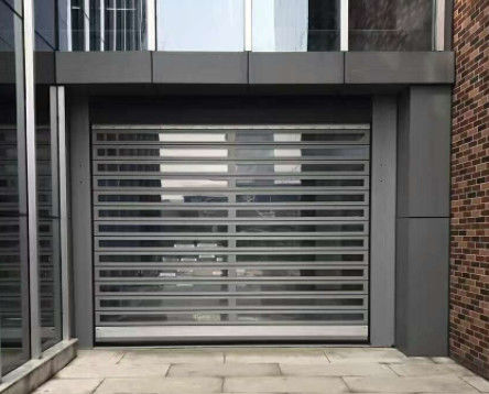 Porte en spirale transparente à grande vitesse en aluminium à haute efficacité en matière de sécurité avec alimentation 220V/50HZ