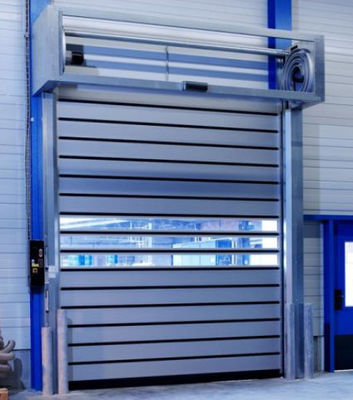 Faible entretien Résistance aux intempéries Haute vitesse PVC Roule-up Rapide Fermeture Porte 304 en acier inoxydable